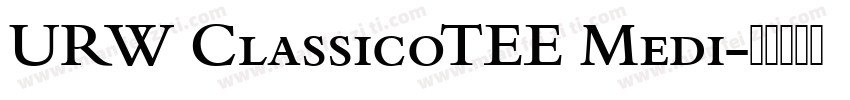 URW ClassicoTEE Medi字体转换